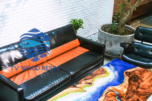 Bring the Ocean’s Tranquility Home: Handcrafted Ocean and Sea Wave Resin Tables by TV Wood Resin