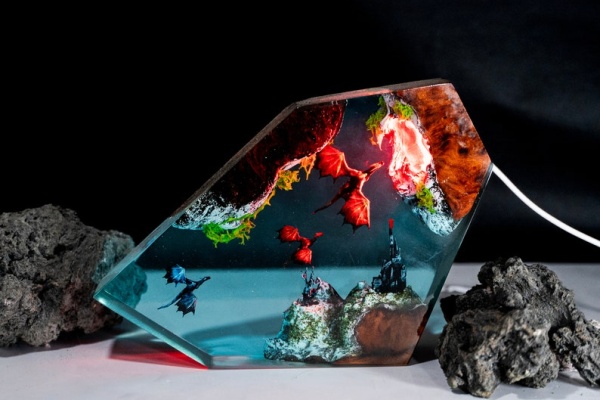 Beyond Illumination: Handcrafted Wood Resin Lamps & Night Lights – Unique Artistry by TV Wood Resin