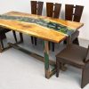Handcrafted dining table for medium-sized family gatherings